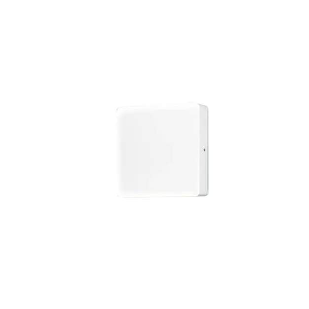 Konstsmide Cesena - applique murale extérieure avec capteur - 17,5 x 4,5 x 17,5 cm - 10W LED inclus - IP54 - blanc