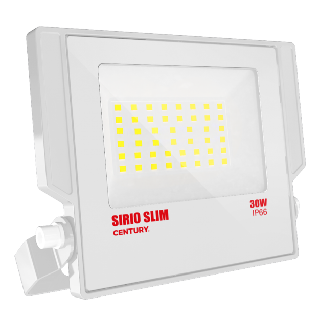 Century Italia Sirio Slim - spot - 16 x 14,7 x 2,9 cm - 30W LED inclus - IP66 - blanc