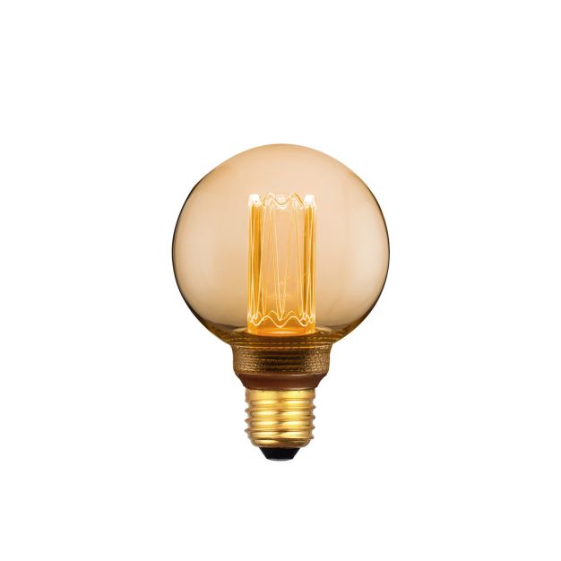 ETH Globe LED Filament - E27 - 3 niveaux de gradation - 5W - 1800K - or