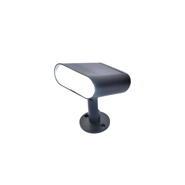 Lutec Ginbo - spot de sol à pointes et solaire avec détecteur de mouvement - éclairage intelligent - Lutec Connect - 8,6 x 10,9 x 15,5 cm - 7W LED inclus - IP54 - noir
