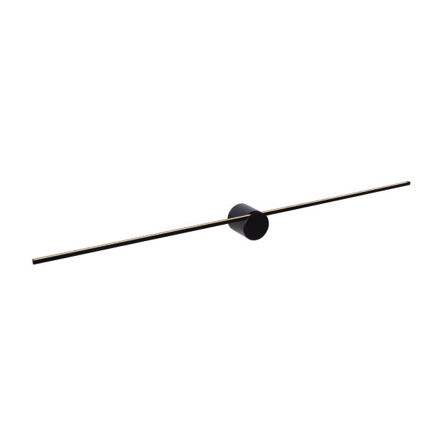 Lucide Mizar - applique murale - 90 x 7,2 x 6,5 cm - 10W LED inclus - IP44 - noir