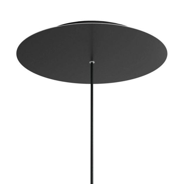 Creative Cables - Rose-One Rosace de plafond ronde pour 1 point lumineux - Ø 40 x 3,5 cm - noir
