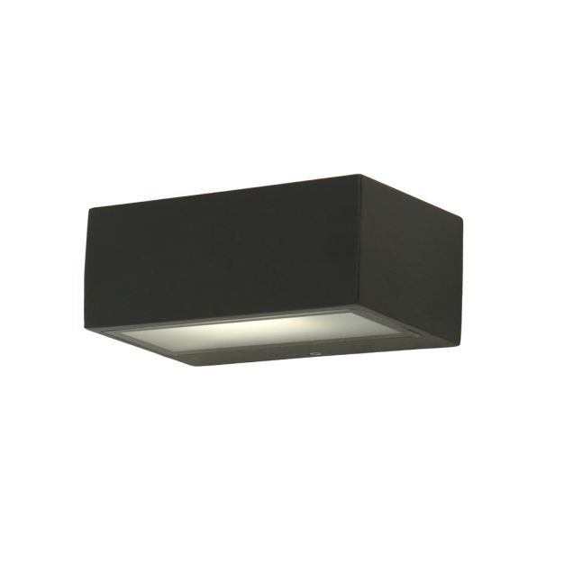 Lutec Gemini - Applique d'extérieur - 11 x 7 x 17 cm - IP44 - gris foncé