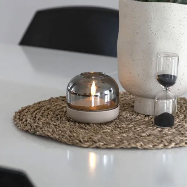 Konstsmide - bougie décorative sur piles - Ø 8,5 x 7,5 cm - beige