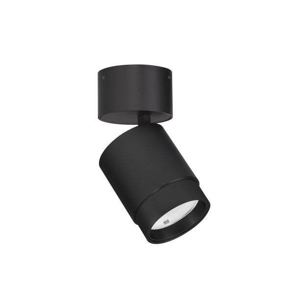 Nova Luce Spectre - spot en saillie - Ø 6,5 x 12 cm - 10W LED inclus - faisceau réglable - noir