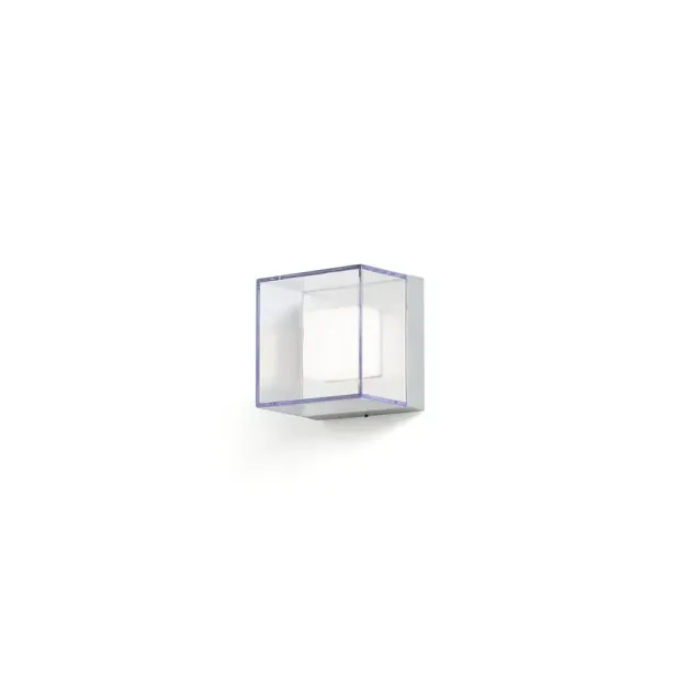 Konstsmide Sanremo - applique murale extérieure - 14 x 11 x 14 cm - 6W LED inclus - IP54 - gris