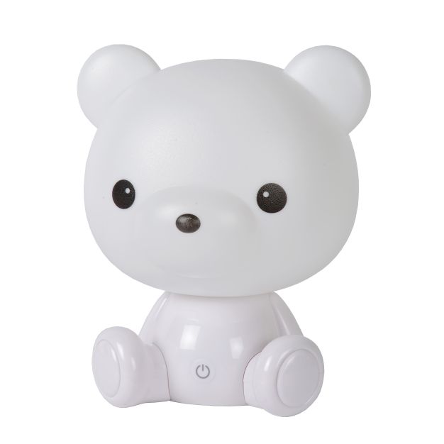Lucide Dodo Bear - lampe enfant - 25 cm - 3W LED dimmable inclus - blanc