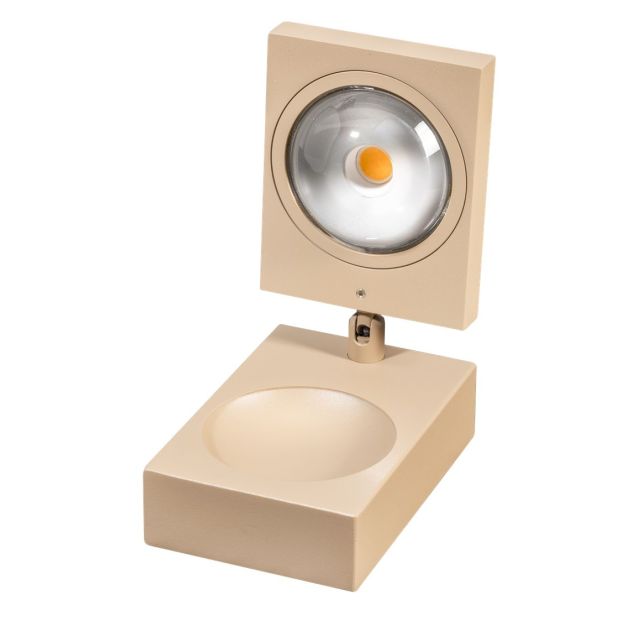 ETH Jake Cube - lampe de table - 8 x 15 cm - gradation à 3 niveaux - LED 10W inclus - sable