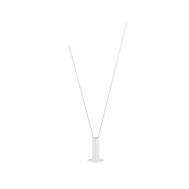 Nova Luce Kimolia - lampadaire - Ø 22 x 180,7 cm - 49W dimmable LED inclus - blanc mat