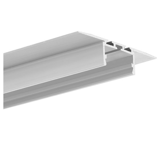 KLUS Giza-ll-t - profilé LED encastré pour plaque de plâtre de 12mm - largeur de fenêtre 2,6 cm - aluminium