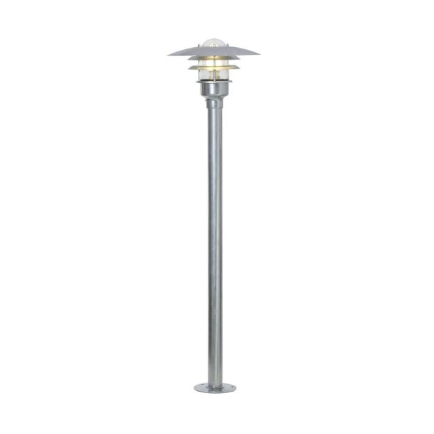 Nordlux Lønstrup - lampe de jardin - Ø 32 x 116 cm - IP44 - acier galvanisé