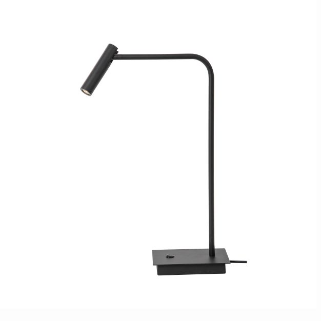 Nova Luce Sicily - lampe à poser avec interrupteur - 30 x 17 x 55 cm - 3W LED inclus - noir