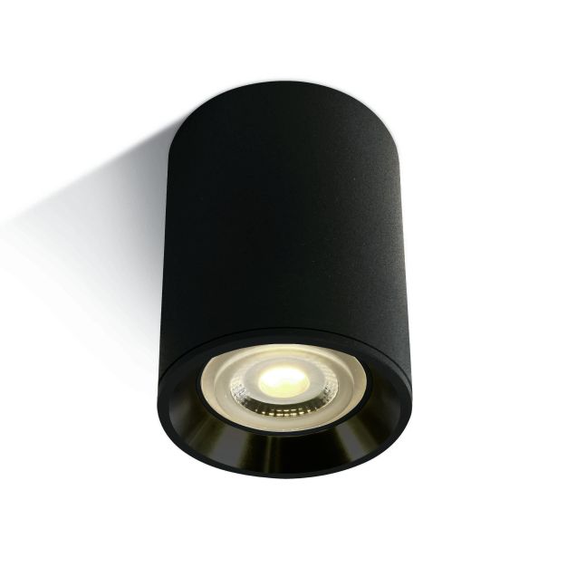 ONE Light Dark Light Cylinders - plafonnier - Ø 7 x 10 cm - noir
