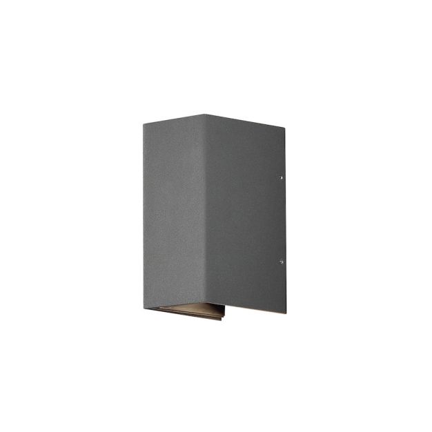Konstsmide Cremona - applique murale extérieure avec 2 faisceaux lumineux réglables - 8 x 11 x 17 cm - 6W LED inclus - IP54 - anthracite