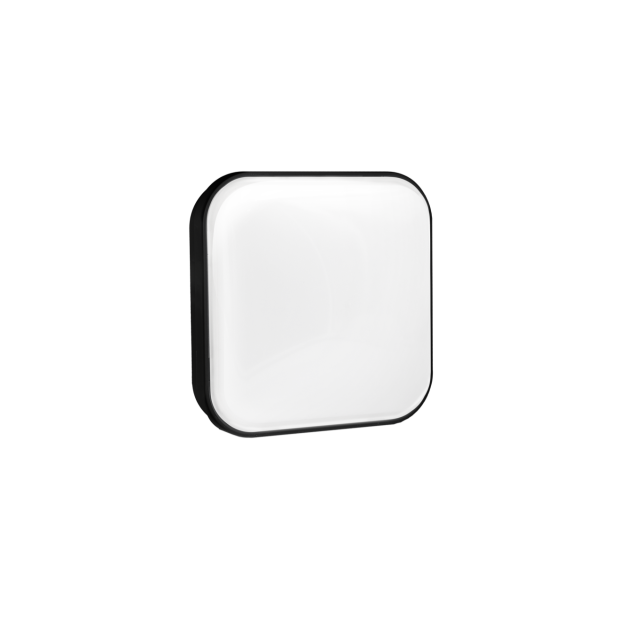 Century Italia Simply - lampe murale/plafonnier - 15 x 6,2 x 15 cm - 16W LED inclus - IP65 - noir