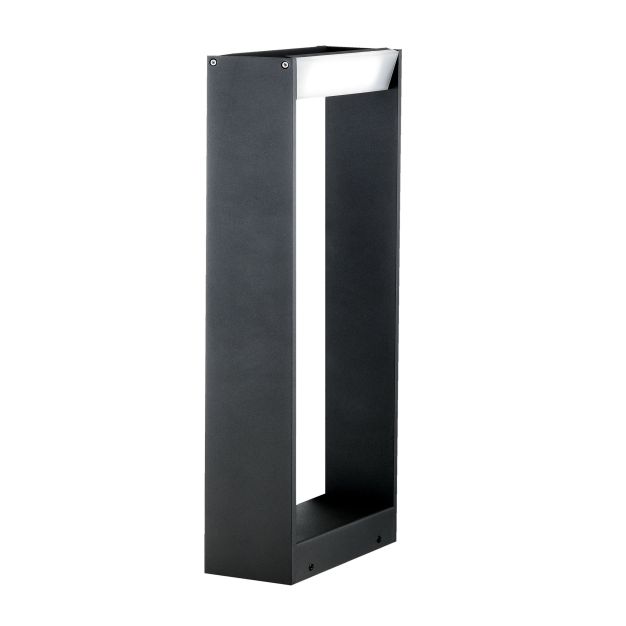 Nova Luce Twin - lampe de jardin - 60 cm - 2 x 5W LED inclus - IP54 - gris foncé
