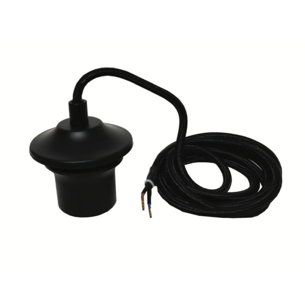 Artdelight suspension sans plaque de plafond -Ø9 x 400 cm - noir