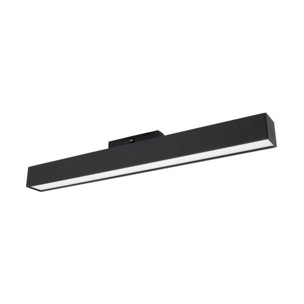 Nova Luce Rieti - luminaire pour système de profilés magnétiques - 40,2 x 3,5 x 5,1 cm - 22W LED inclus - noir - couleur de lumière blanc chaud