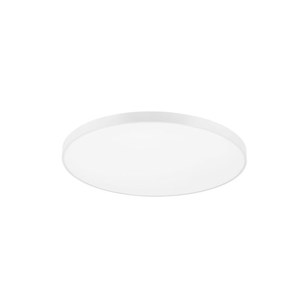 Nova Luce Perfect Profile - plafonnier télécommandé - Ø 100 x 10 cm - 120W LED dimmable inclus - 2700K-6000K - blanc