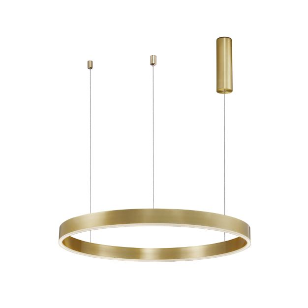 Nova Luce Motif - lampe suspendue - Ø 80 x 120 cm - 48W LED dimmable inclus - laiton doré