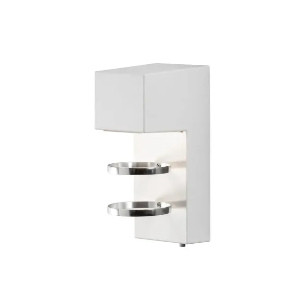 Konstsmide Acerra - applique murale extérieure - 9 x 13 x 23 cm - 5W LED inclus - IP54 - blanc