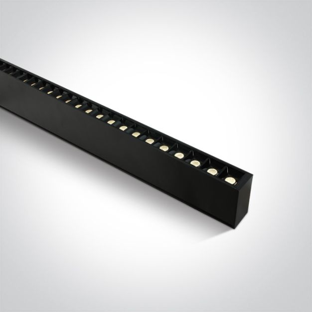 ONE Light LED Linear Profiles - plafonnier/ suspensions - 130 x 7 x 3,5 cm - 40W LED inclus - noir - couleur de lumière réglable