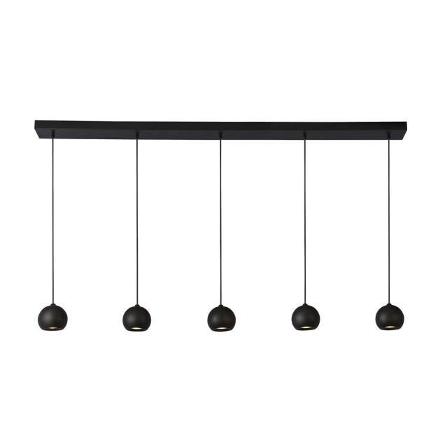 Searchlight Eindhoven - lampe suspendue - 160 x 12 x 200 cm - noir sable