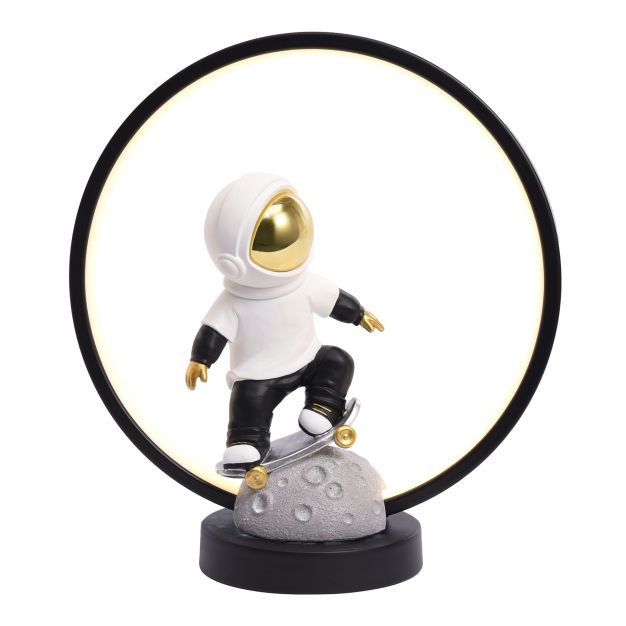 Zuma Line Skater Astronaut - lampe à poser - Ø 30 x 33 cm - 2W LED inclus - noir