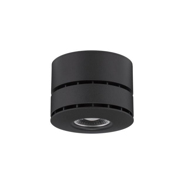 Nova Luce Lot - spot en saillie - Ø 10 x 7 cm - 15W LED inclus - noir