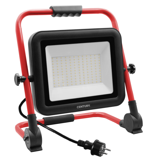 Century Italia Rework - projecteur portable - 39,5 x 26 x 43 cm - 100W LED inclus - IP65 - noir et rouge
