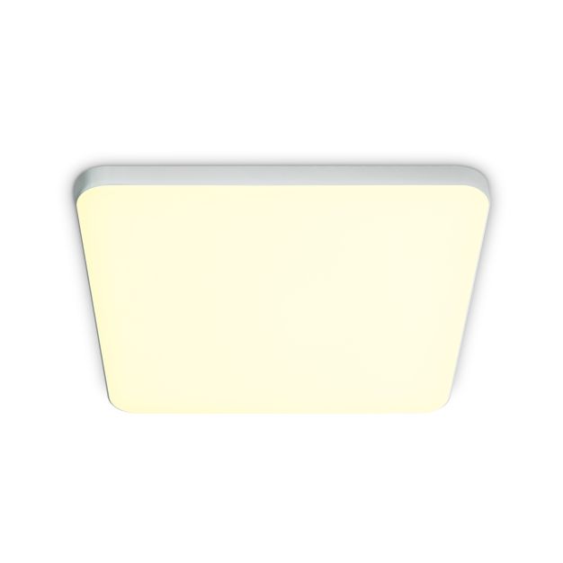 ONE Light Floating Square - plafonnier - 20 x 20 x 1 cm - 20W LED inclus - blanc - couleur de lumière blanc chaud