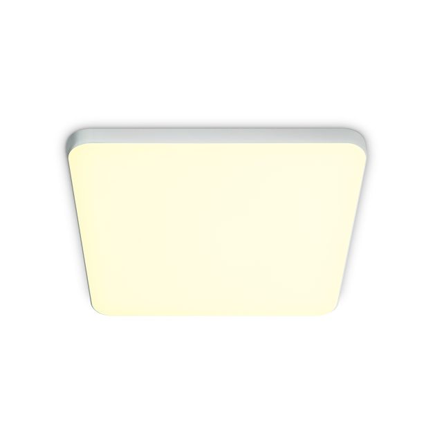 ONE Light Floating Square Panels - plafonnier - 16 x 16 x 1 cm - 14W LED inclus - blanc - couleur de lumière blanc chaud
