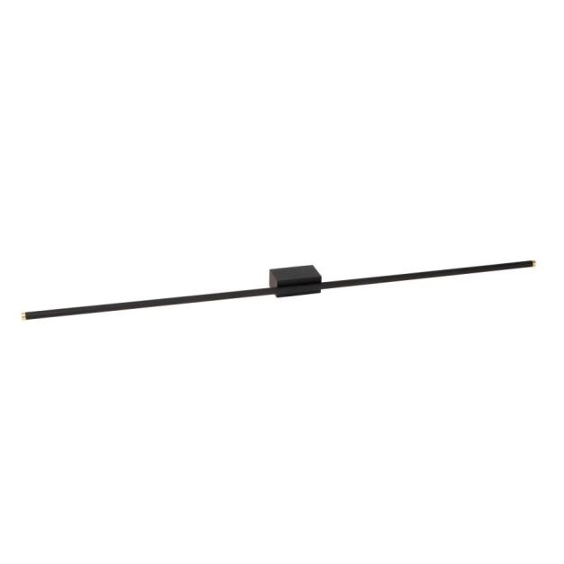 Lucide Marnik - applique murale - 97,5 x 10 x 5 cm - 18W LED dimmable inclus - noir et or