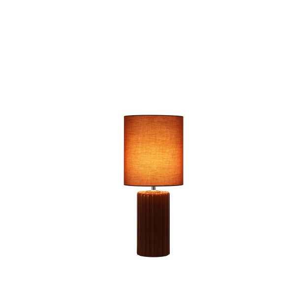 Searchlight Groove - lampe à poser - Ø 22 x 51 cm - orange