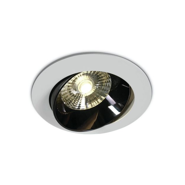 ONE Light Dark Mirror Reflector - spot encastré - Ø 160 mm, Ø 140 mm encastrable - 20W LED inclus - blanc
