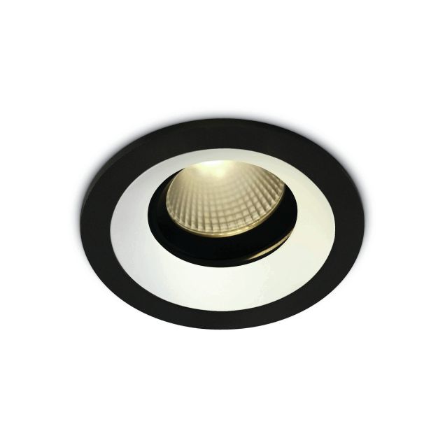 ONE Light Anneaux interchangeables - spot à encastrer - Ø 108 mm, Ø 90 mm à encastrer - 12W LED inclus - noir