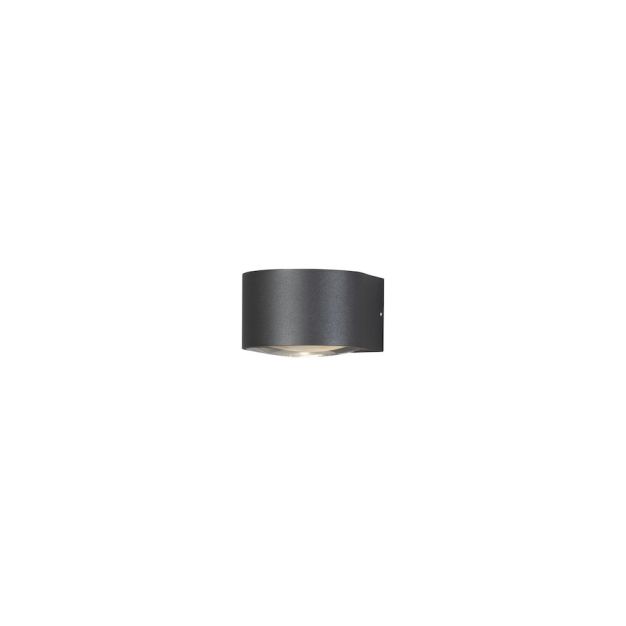 Konstsmide Gela Down - applique murale extérieure - 11 x 15,5 x 6,5 cm - 6W LED inclus - IP54 - anthracite