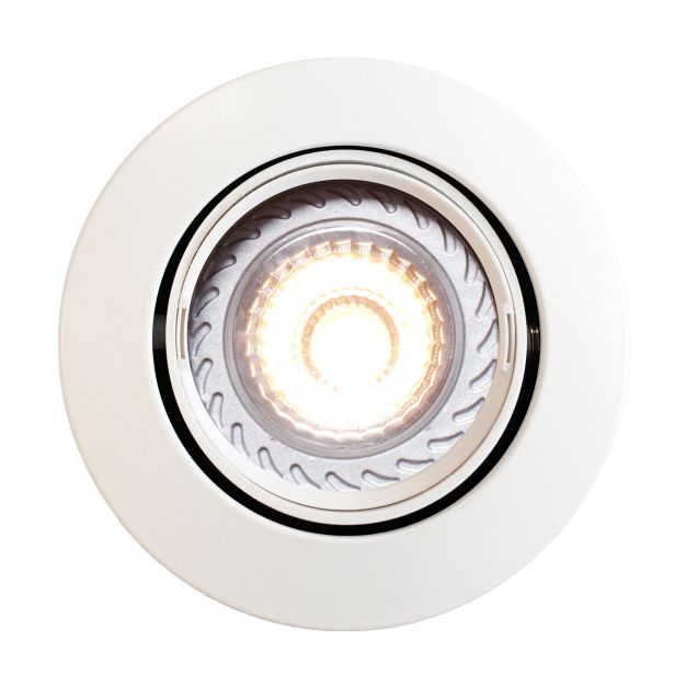 Nordlux Mixit Pro - spot encastré - Ø 85 mm, Ø 76 mm taille d'encastrement - IP23 - blanc