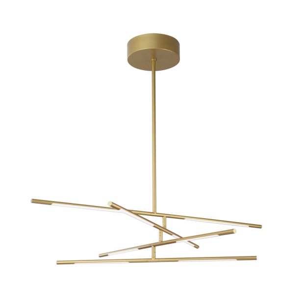 Nova Luce Raccio - lampe suspendue - 84 x 80 x 81 cm - 40W LED dimmable inclus - laiton doré