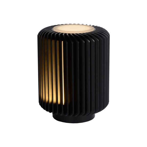 Lucide Turbin - lampe à poser - Ø 10,6 x 13,7 cm - 5W LED inclus - noir