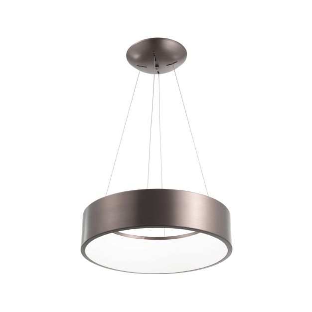 Nova Luce Rando - lampe suspendue - Ø 45 x 120 cm - 32W dimmable LED inclus - gris foncé