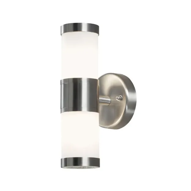 Konstsmide Modena Up/Down - applique murale extérieure - 6 x 9 x 23 cm - IP44 - acier inoxydable