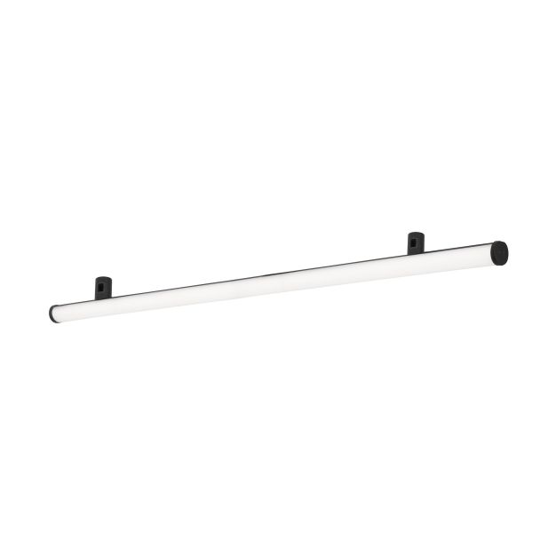 Nova Luce Rub - accessoire mural magnétique - 150 x 10 cm - 38W LED inclus - noir sable