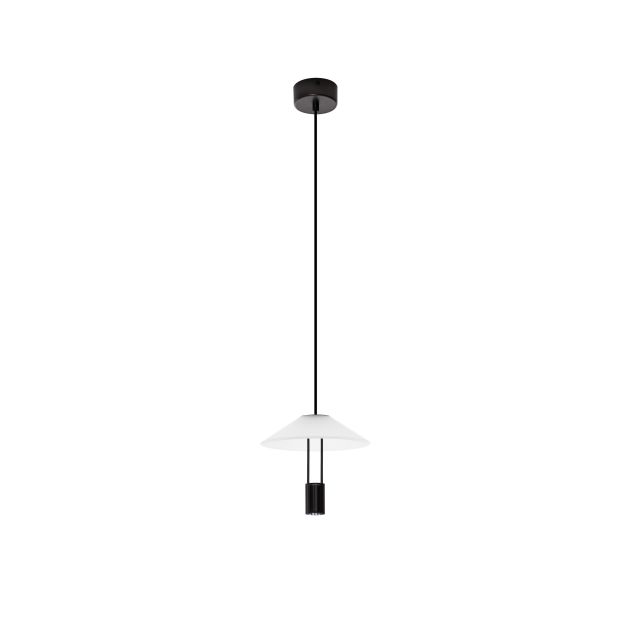 Nova Luce Anafi - lampe suspendue - Ø 22 x 210 cm - 8W LED inclus - noir sablé