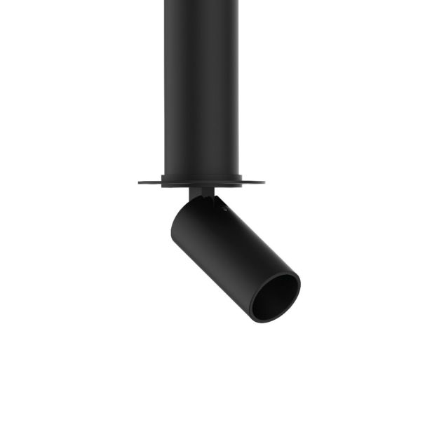 VK Lighting Coko - Spot encastré sans cadre avec rosace d'encastrement - Ø 3,5 x 7,3 cm - Ø 50 mm taille d'encastrement - 6W LED incl. - noir