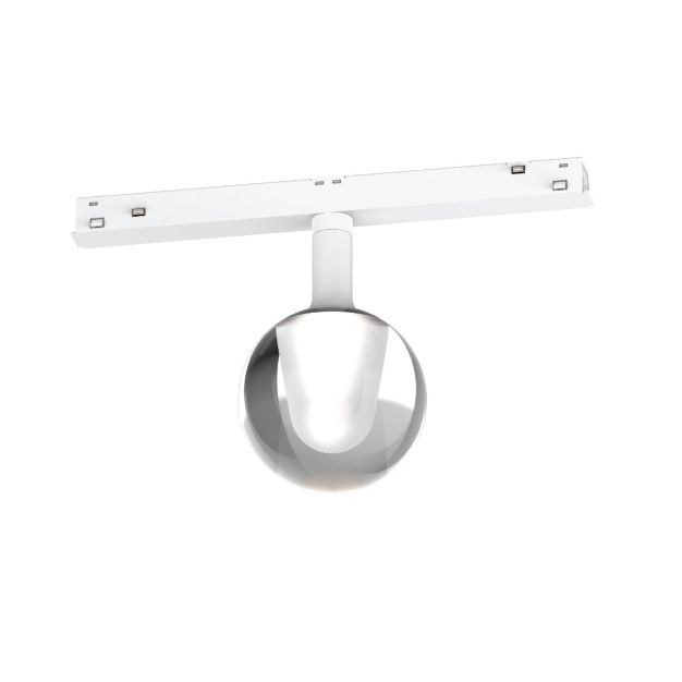 VK Lighting Eiva - système de rail magnétique - barre de rail - Ø 7,5 x 13,1 cm - 3W LED inclus - Dimmable DALI - blanc