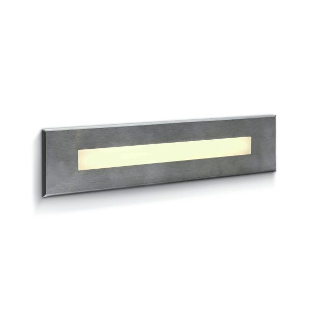 ONE Light Wall Recessed Pro Range - applique murale encastrée - 27 x 6,7 x 6,3 cm - 10W LED inclus - IP65 - acier inoxydable