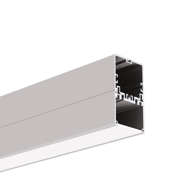 Klus 4050-W - profilé LED - 4 x 6,97 cm - argent anodisé