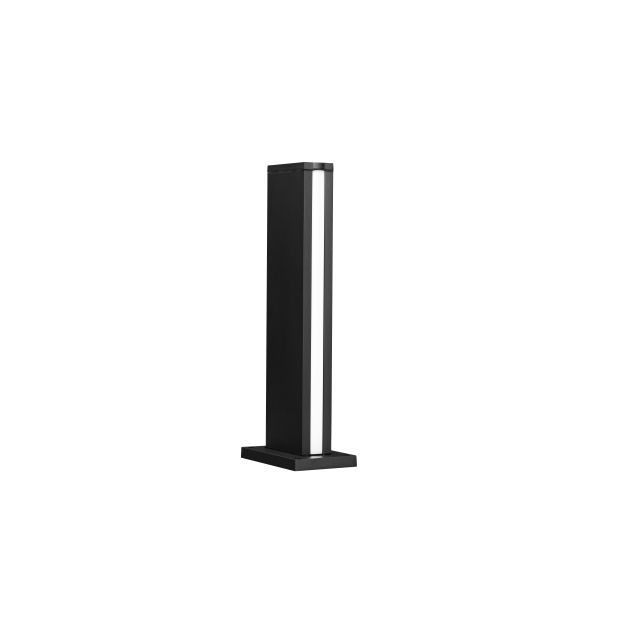Nova Luce Sasso - poteau de jardin - 15 x 40 x 9,5 cm - 9W LED inclus - IP54 - anthracite foncé