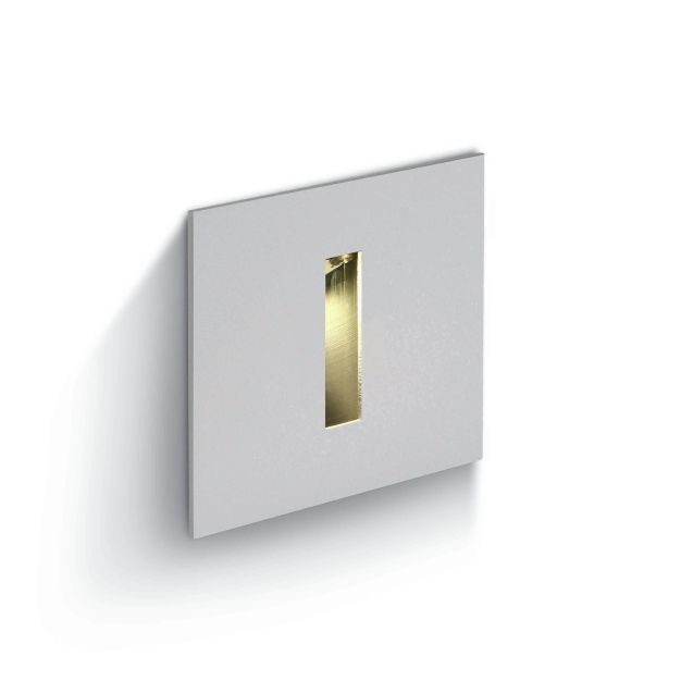 ONE Light Indoor/Outdoor Decorative Wall Recessed - applique murale encastrée - 5,6 x 5,4 x 5,6 cm - 3W LED dimmable inclus - IP54 - blanc